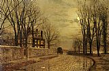 The Turn of the Road by John Atkinson Grimshaw